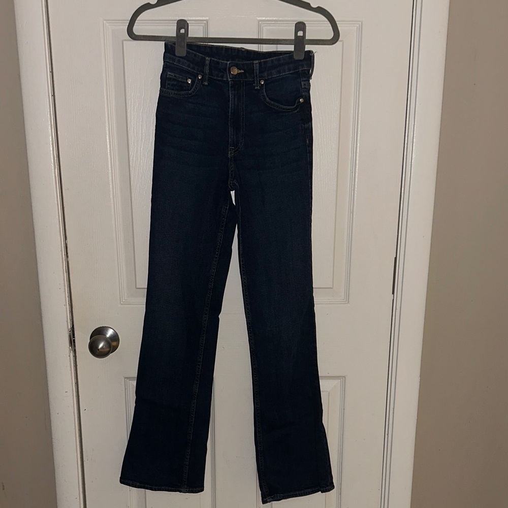 H&M Dark Blue Women's Boot Cut Jeans
